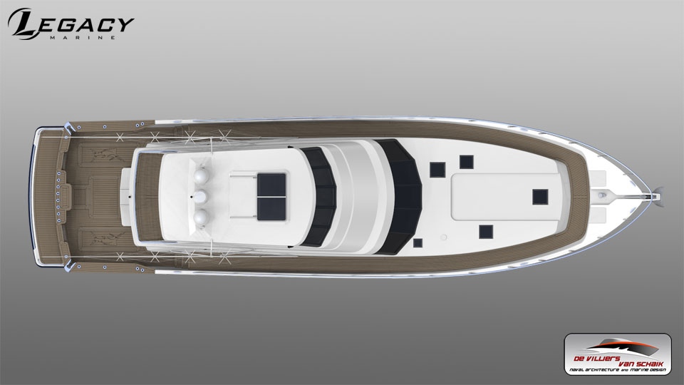 Legacy 70 aluminium sportfisher motor yacht - De Villiers and Van Schaik Marine Design - image 5